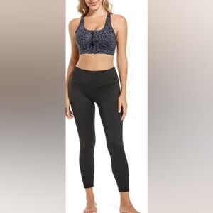 Cordaw Leopard NWT Print Molded Cup Yoga/Workout Sportsbra Misses Size Large